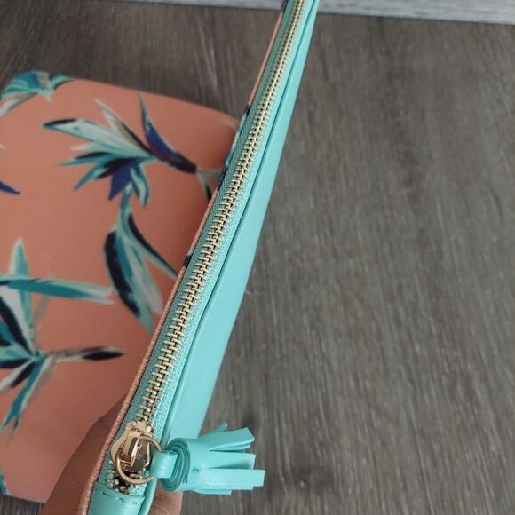 Rachel Pally Paradise Reversible Faux Leather & Canvas Zippered Clutch - Picture 8 of 13